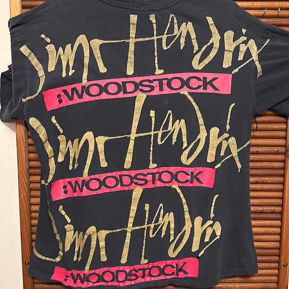 Rare Vintage Backstage Pass Jimi Hendrix WoodStock T-Shirt - Picture 10 of 11